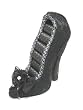 Victorian Black Lace Shoe Ring Holder - Black