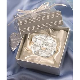 Crystal Oyster with Pearl Beach Wedding Favor