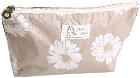 Rich Too Flower Floral Canvas Cosmetic Pen Pencil Stationery Pouch Bag Case