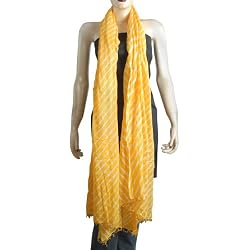 Neck Scarf Cotton Tie and Dye Outerwear 88 x 40 inches