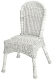 All weather Wicker look Side Chair, 36 &acute; Hx17.5 &acute; W, WHITE - B0026HXT2Q