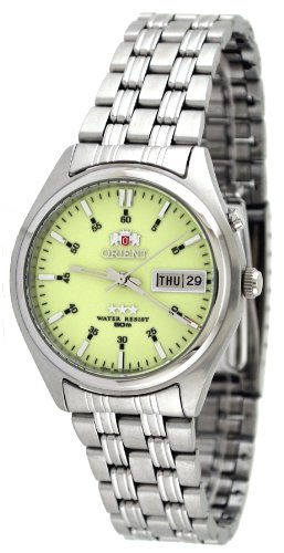 Orient #BEM6M005R Men's Tri Star Luminous Dial Self Winding Automatic Watch