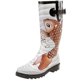 Chooka Women's Koi Tattoo Rainboot