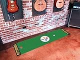 NFL Football Pittsburg Steelers Putting Green Runner Rug 18" X 72"