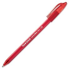 Paper Mate Comfortmate Stick Medium Point Ballpoint Pens, 12 Red Ink Pens (6120187)