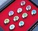 10PCS Naruto Black Akatsuki Ring Set Sasori Itachi Hidan Deidara