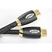 1METER HIGH SPEED PRO GOLD BLACK (1.4a Version, 3D, 15.2Gbps) HDMI TO HDMI CABLE WITH ETHERNET,COMPATIBLE WITH 1.3c,1.3b,1.3,1080P,PS3,XBOX 360,SKYHD,VIRGIN BOX,FULL HD LCD,PLASMA & LED TV's AND ALSO SUPPORTS 3D TVS.