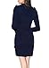 Miusol Women's Vintage Navy Style Long Sleeve Slim Business Pencil Dress