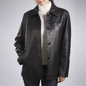 Buy BGSD Ladies New Zealand Lambskin Leather Car Coat - Misses and Petite by Luxury Lane