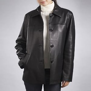 Buy BGSD Ladies New Zealand Lambskin Leather Car Coat - Misses and Petite by Luxury Lane