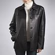 BGSD Women's New Zealand Lambskin Leather Car Coat - Misses & Petite