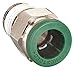 1/2" Tube x 1/4" MNPT Nickel Brass Connector