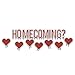 VictoryStore Yard Sign Outdoor Lawn Decorations: Homecoming Yard Letters and Hearts 34 Stakes