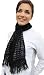 Handmade Lightweight Scarf - Honest Black (100% Hand-knitted)