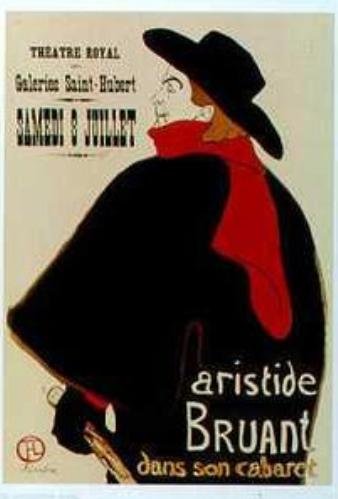 Aristide Bruant by Henri de Toulouse-Lautrec