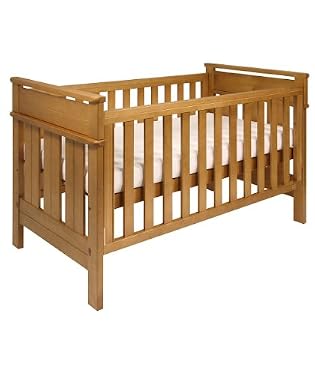 King Parrot Hamilton 3 in 1 Cotbed - Heritage Teak