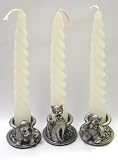 3 Animal Candle Holders w/Candles (Boxed)