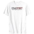 Usa Sport Gymnast / Athletic Dept Sports Mens T-Shirt (White, Sizes X-Small - XXX-Large)