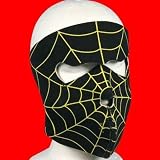 Neoprene Spider Web Motorcycle Face Mask Biker Facemask