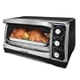 Black & Decker TO1640B 1500-Watt 6-Slice Countertop Convection Oven and Broiler with Nonstick Interior