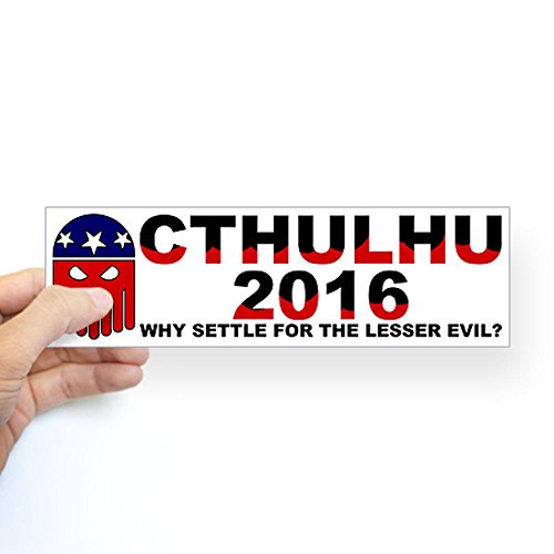 CafePress Sticker (Bumper) - Cthulhu 2016 (bumper) Bumper Sticker - White
