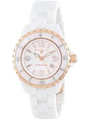 Swiss Legend Womens 10049-WWRA Karamica White Dial White Ceramic Watch