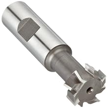 Niagara Cutter TS109 T-Slot Shank Type Cutter, High Speed Steel, Uncoated (Bright), Weldon Shank, 10 Helix Angle, 31/32" Cutter Diameter, 8 Tooth, 25/64" Width