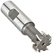 Niagara Cutter TS109 T-Slot Shank Type Cutter, High Speed Steel, Uncoated (Bright), Weldon Shank, 10 Helix Angle, 31/32" Cutter Diameter, 8 Tooth, 25/64" Width