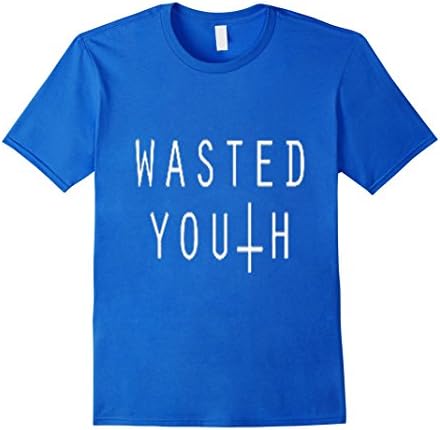 Men's Wasted Youth Shirt Medium Royal Blue