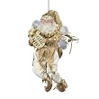 Seasons of Elegance Gold Fairy Elf Santa Claus Christmas Ornament 11"