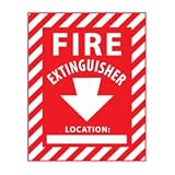41al HVPK9L. SL160  Fire Safety Sign   Fire Extinguisher With Blank Space   Vinyl