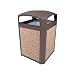 Rubbermaid Commercial Plastic 50-Gallon Landmark Dome Top Trash Can Frame, Square, 26" Width x 26" Length x 46.5" Height, Sable