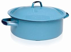 Imusa Enamel Dutch Oven, 4.5 Quart, Turquoise