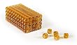 16mm Clear Translucent Yellow Gaming Dice with Rounded Corners - Set of 200
