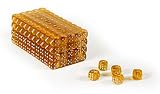 16mm Clear Translucent Yellow Gaming Dice with Rounded Corners - Set of 200