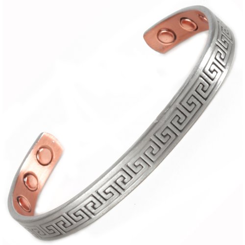Copper Magnetic Bangle Bracelet - 6 High Strength Magnets - 2 Size Options