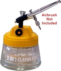 AIRBRUSH 3 in 1 CLEANING POT-Air Brush Holder-Paint/Car