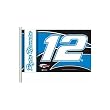 Ryan Newman #12 Car Flag with Wall Bracket - Set of 2
