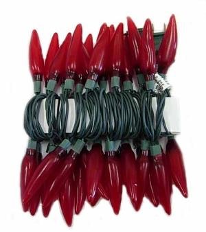 35 Red HOT CHILI chilli PEPPER HOLIDAY Party LIGHTS NEW