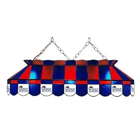 New England Patriots 40 STAINED GLASS POOL BILLIARD TABLE LAMP LIGHT