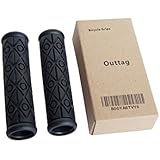 Outtag (1pack/2pcs,3D Surface Non Slip, Ergonomic Design,4.7'' L,7/8'' Inner Dia) Comfort Soft Rubber Bicycle Bike Cycling Handle Bar Handlebar Grips MTB Mountain Bike