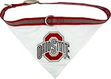 NCAA Dog Collar Bandana, Medium, Ohio State University Buckeyes