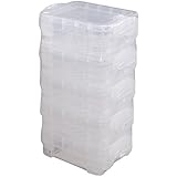 ADVANTUS Super Stacker Bitty Box, 5 Pack, Clear (40315)