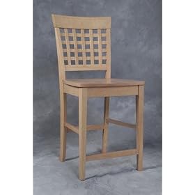 Click here to buy Window Pane Medium Oak Bar Stool .