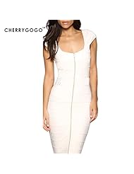 Sexy Natural   Waistline Sheath Lace Knee Length Sleeveless General Print Cotton/Polyester/Spandex Bodycon Dress/Tunic 