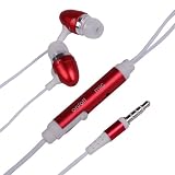 CE Compass Red In-Ear Earphone Headphone With Mic ON OFF Switch For iPhone iPod MP3 For Galaxy S2 HTC Smartphones Reviews Picture