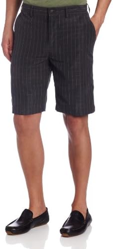 John Henry Men's Fancy Flat Front Short, Black, 38
