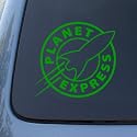 PLANET EXPRESS - Futurama - Vinyl Decal Sticker #A1458 | Vinyl Color: Green