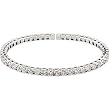 14K White Gold Diamond Bracelet - 3.33 Ct.