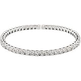 14K White Gold Diamond Bracelet - 3.33 Ct.